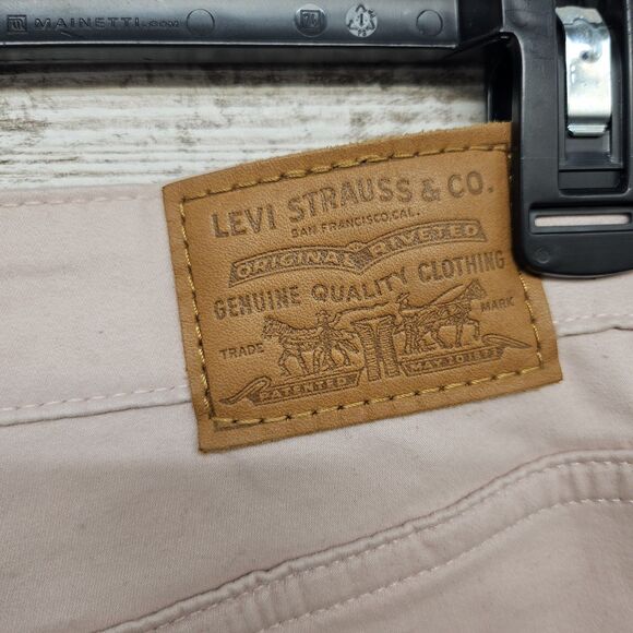 Levis 721 High Rise Skinny Ankle Jean Premium Leather Tag Pink Women Size 27 - Picture 4 of 10